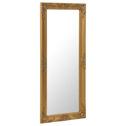 Väggspegel barockstil 50x120 cm guld