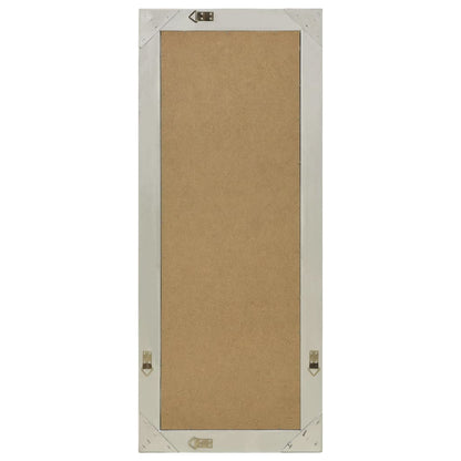 Väggspegel barockstil 50x120 cm silver