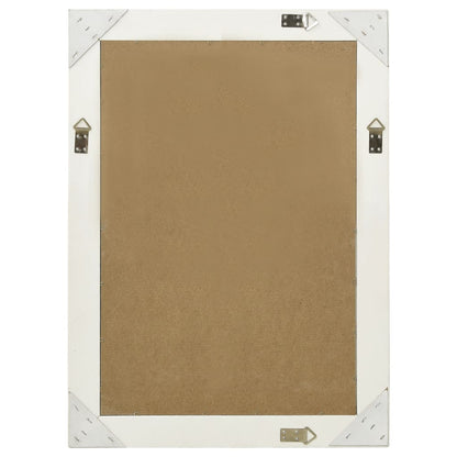 Väggspegel barockstil 60x80 cm vit