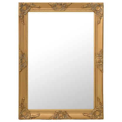 Väggspegel barockstil 60x80 cm guld