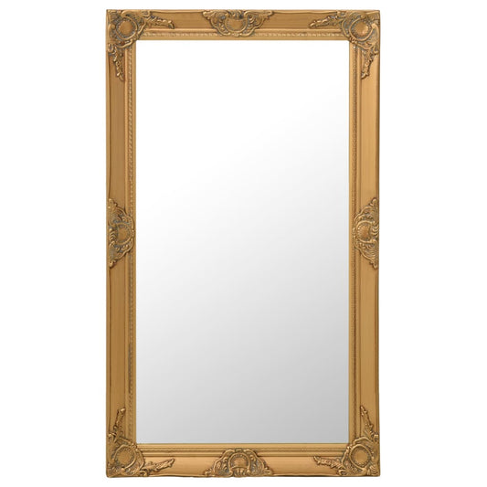 Väggspegel barockstil 60x100 cm guld