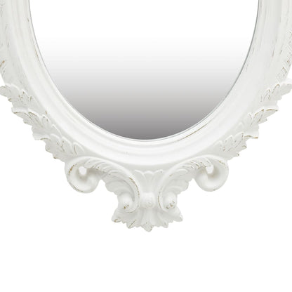 Väggspegel slottsstil 56x76 cm Vit