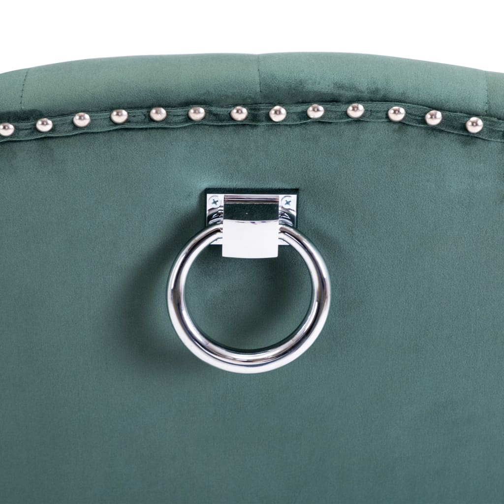 Matstol Mörkgrön sammet