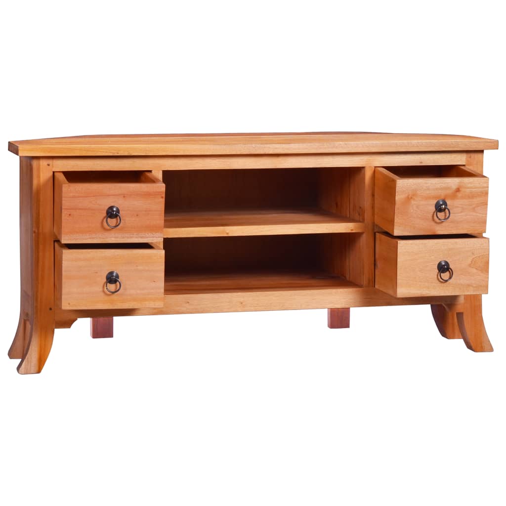 TV-bänk 100x40x45 cm massiv mahogny