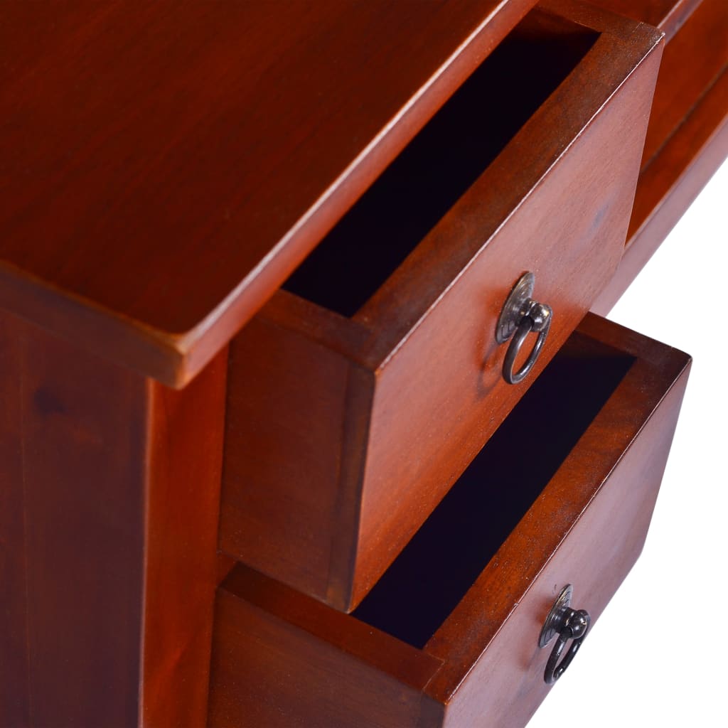 TV-Möbel Brun TV-Bänk klassisk 100x40x45 cm massiv mahogny