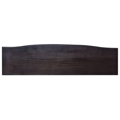 Avlastningsbord Konsollbord Svart 120x30x75 massiv mahogny