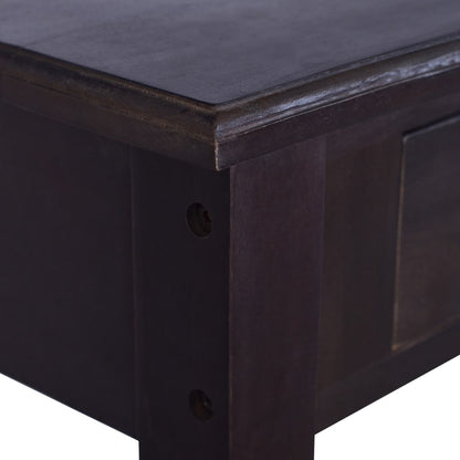Avlastningsbord Konsollbord Svart 120x30x75 massiv mahogny