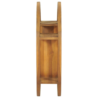 Vägghylla Trä Yin yang-vägghylla 60x15x60 cm massiv teak