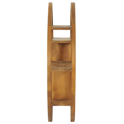 Vägghylla Trä Yin yang-vägghylla 80x17,5x80 cm massiv teak