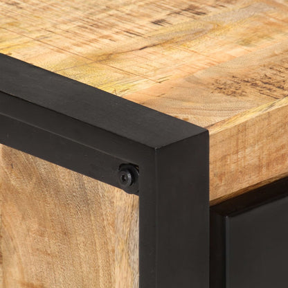 TV-Möbel Trä TV-Bänk 140x30x40 cm grovt mangoträ