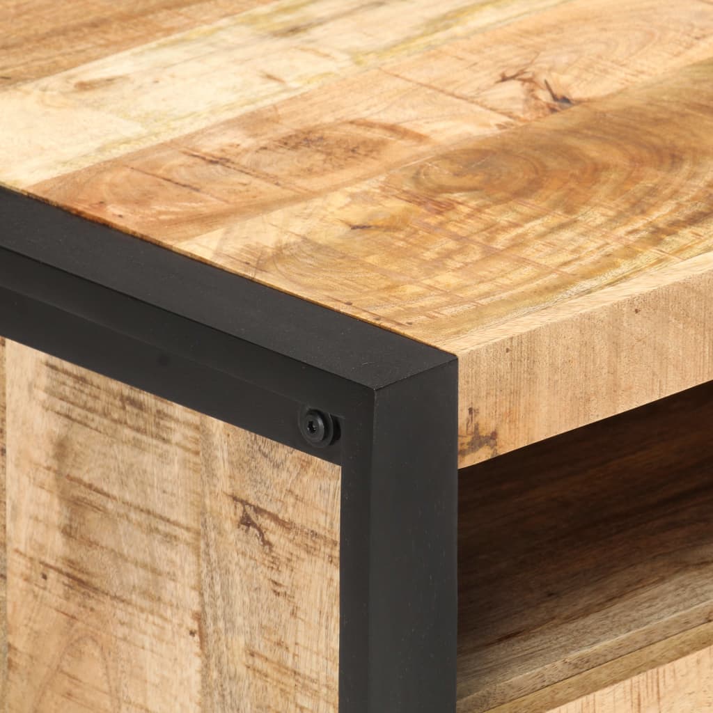 Soffbord Trä 100x50x40 cm grovt mangoträ