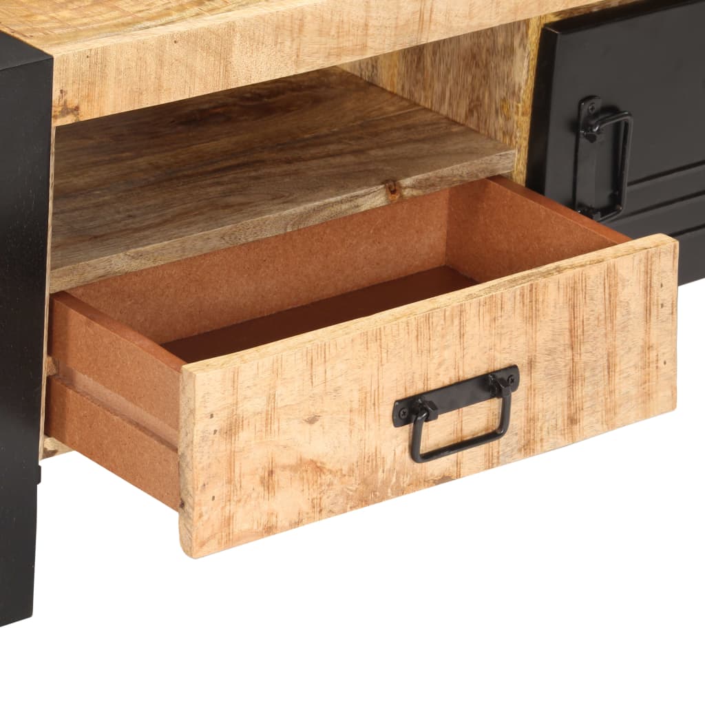 Soffbord Trä 100x50x40 cm grovt mangoträ