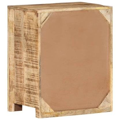 Sängbord 40x30x50 cm massivt grovt mangoträ