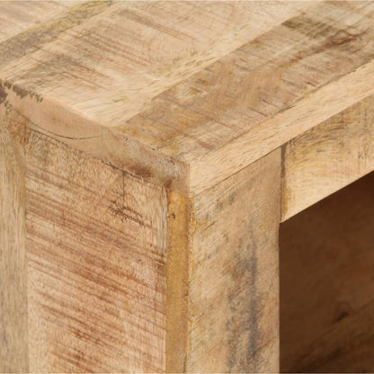 Sängbord 40x30x50 cm massivt grovt mangoträ