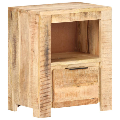 Sängbord 40x30x50 cm massivt grovt mangoträ