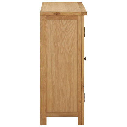 Vinställ Vinskåp för 11 flaskor 80x32x80 cm massiv ek