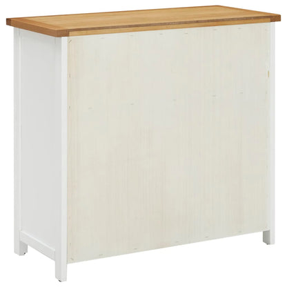 Byrå 80x35x75 cm massiv ek