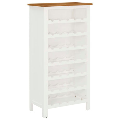 Vinställ Vinskåp 56x32x110 cm massiv ek