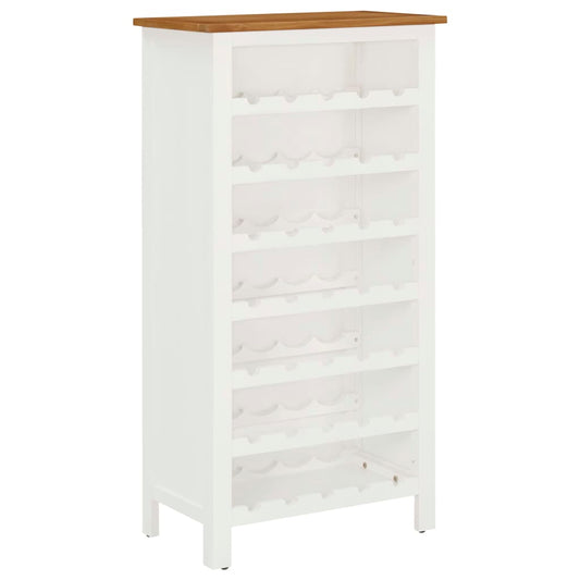 Vinställ Vinskåp 56x32x110 cm massiv ek