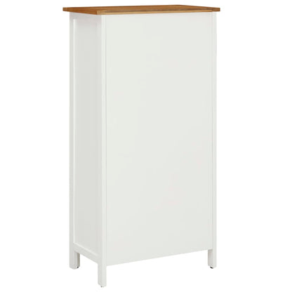 Vinställ Vinskåp 56x32x110 cm massiv ek