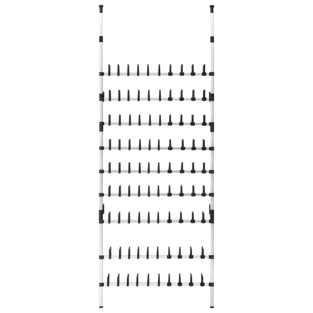 Skoställ DIV. skohylla med stänger aluminium