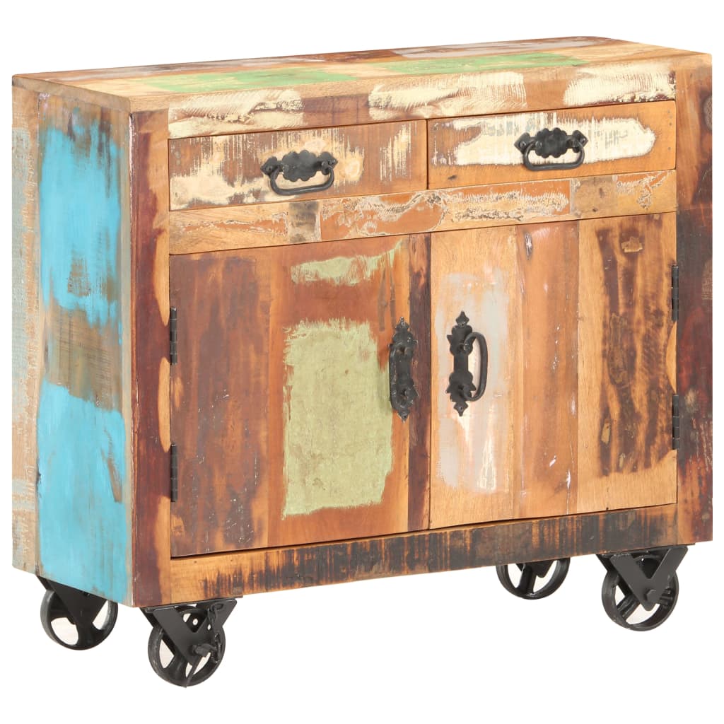 Skänk Trä 80x30x70 cm massivt återvunnet trä