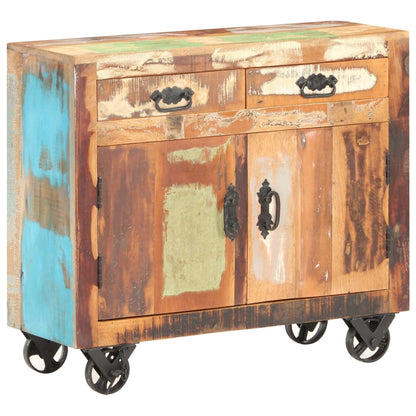 Skänk Trä 80x30x70 cm massivt återvunnet trä