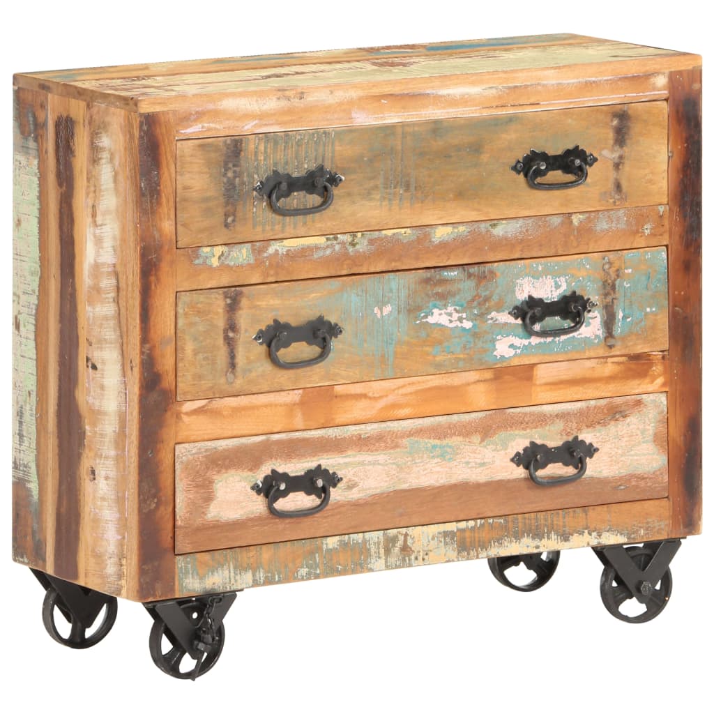 Skänk Trä 80x30x70 cm massivt återvunnet trä