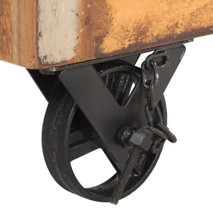 Skänk Trä 80x30x70 cm massivt återvunnet trä