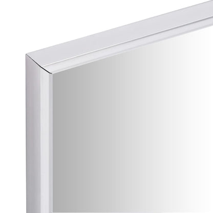 Väggspegel silver 120x30 cm
