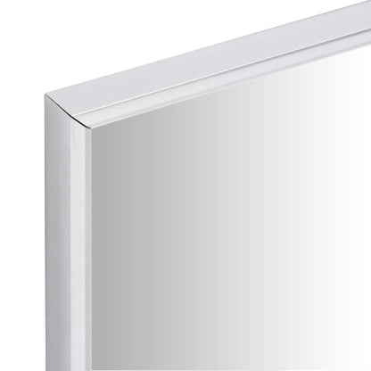 Väggspegel 150x50 cm silver