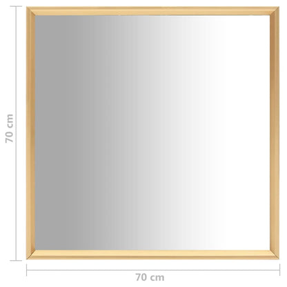 Väggspegel guld 70x70 cm