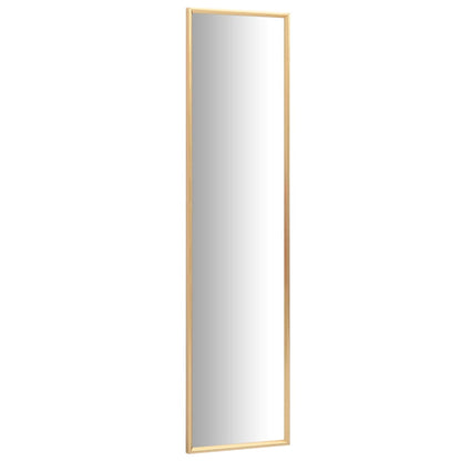 Väggspegel guld 140x40 cm