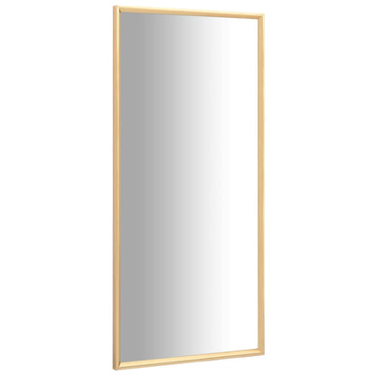 Väggspegel guld 140x60 cm