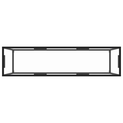 Avlastningsbord Konsollbord DIV. transparent 140x35x75 cm härdat glas