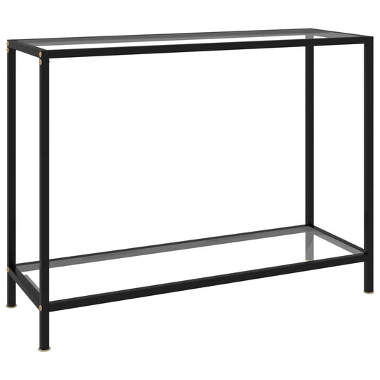 Avlastningsbord Konsollbord DIV. transparent 100x35x75 cm härdat glas