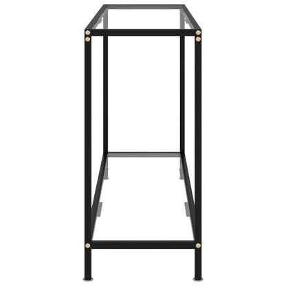Avlastningsbord Konsollbord DIV. transparent 120x35x75 cm härdat glas