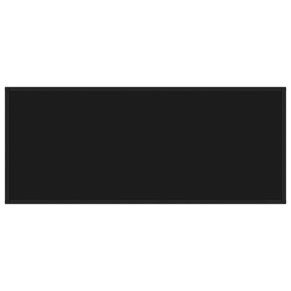 Soffbord Svart med glas 120x50x35 cm