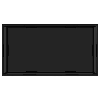 Soffbord svart 120x60x35 cm härdat glas