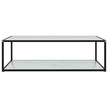 Soffbord Vit 120x60x35 cm härdat glas