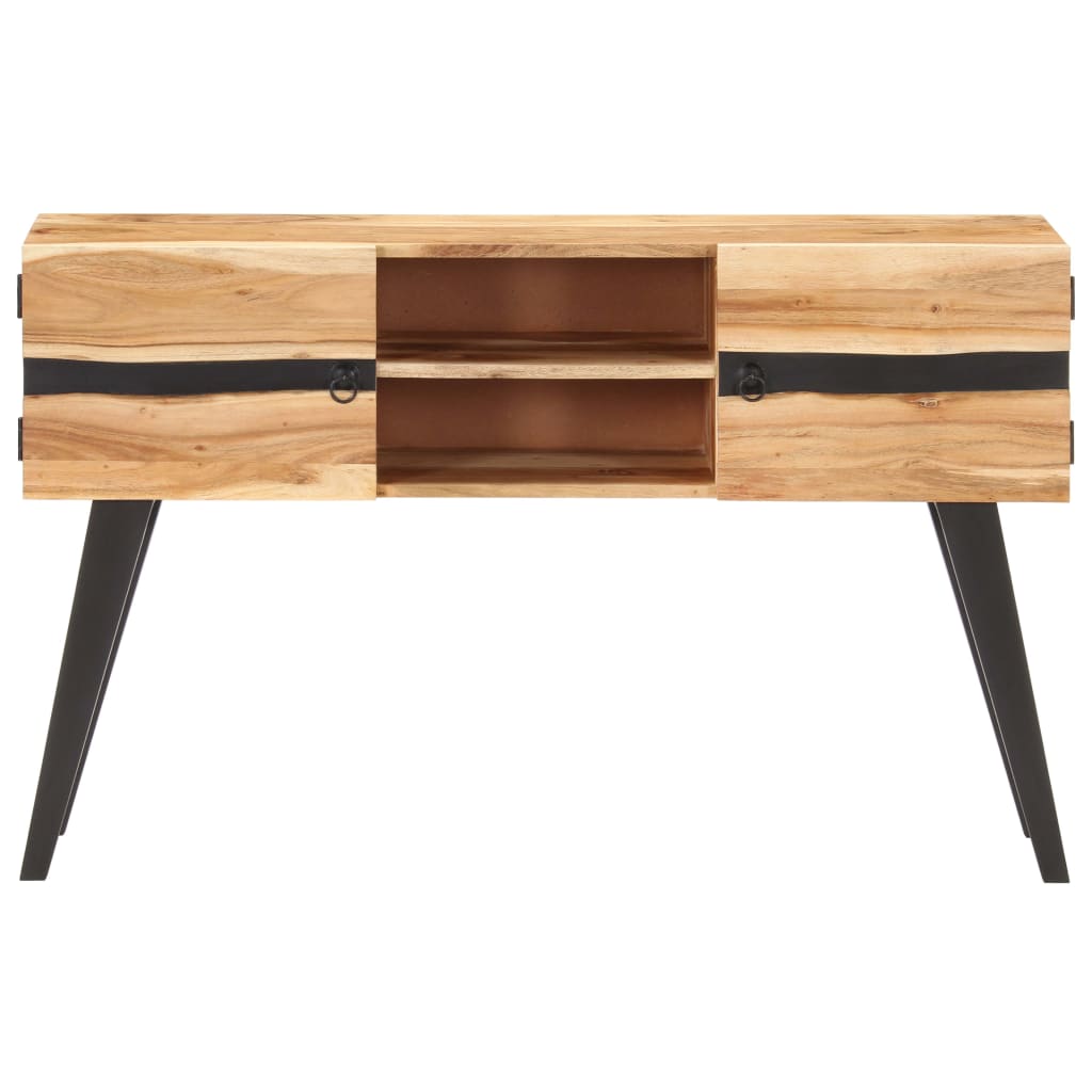 Skänk Trä 120x30x75 cm massivt akaciaträ