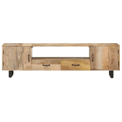 Tv-bänk 160x30x45 cm massivt mangoträ