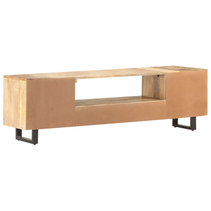 Tv-bänk 160x30x45 cm massivt mangoträ