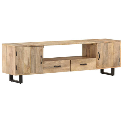 Tv-bänk 160x30x45 cm massivt mangoträ