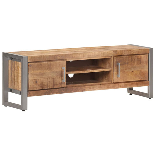 Tv-bänk 120x30x40 cm grovt mangoträ
