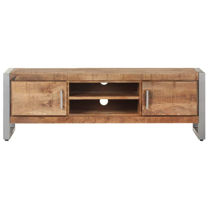 Tv-bänk 120x30x40 cm grovt mangoträ