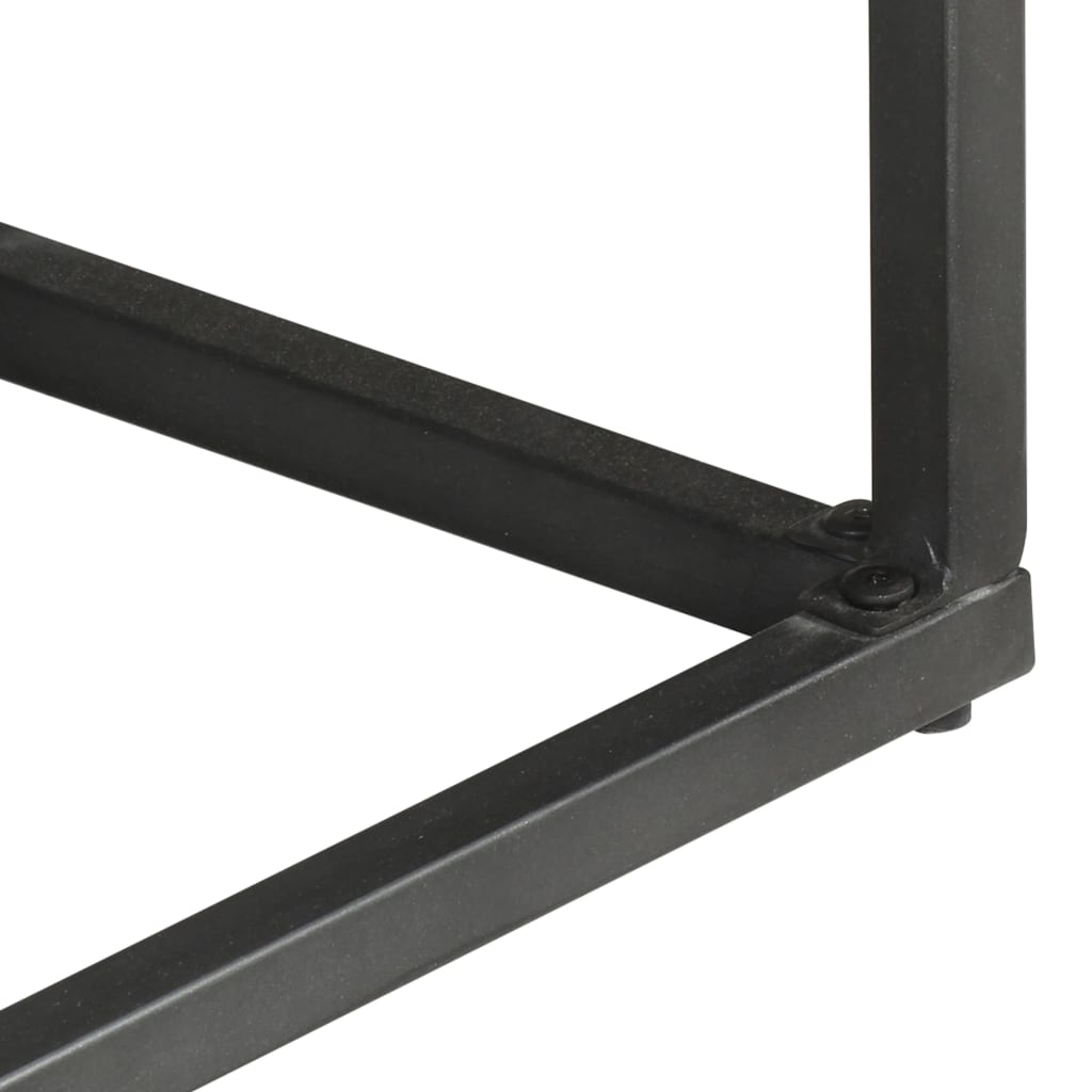 Skänk Grå 100x30x70 cm massivt akaciaträ