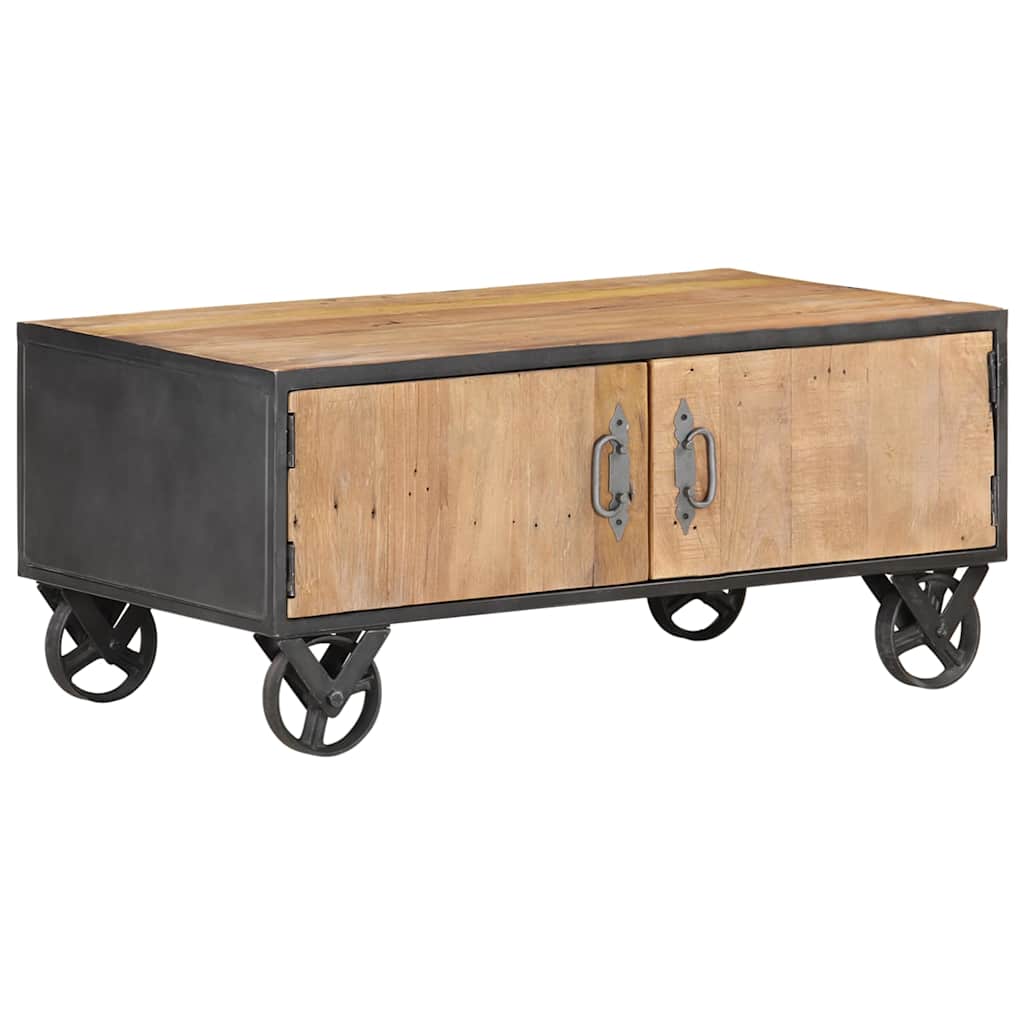 Soffbord Trä 90x50x39 cm massivt återvunnet trä