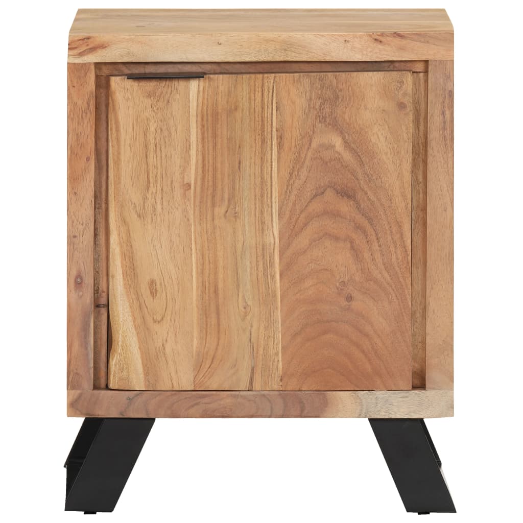 Sängbord Nattduksbord Tre 40x30x50 cm massivt akaciaträ med levande kant