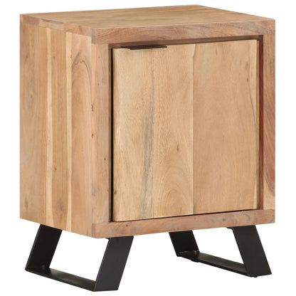 Sängbord Nattduksbord Tre 40x30x50 cm massivt akaciaträ med levande kant